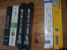Grow Light Bulbs 600w Omega Limii 2x 400w Boxed.    4× 600w Boxed + 6x 600w New 