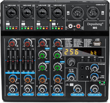 Depusheng M6 DJ Mixer Portable