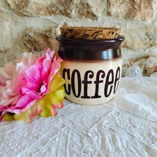 T G Green Granville Coffee Jar Storage Canister Brown Vintage Kitchen ware