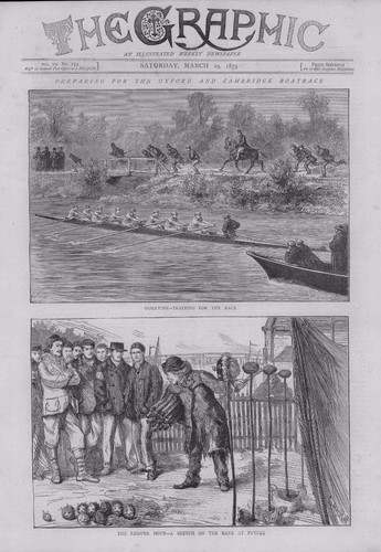 1873 antique print london - antique,