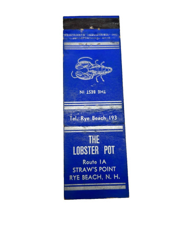 The lobster pot matchbook - the,