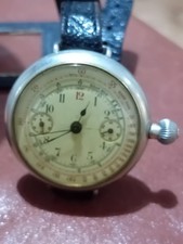 WW1 CHRONOGRAPH TRENCH WATCH A.Lugrin, LEMANIA, minerva     