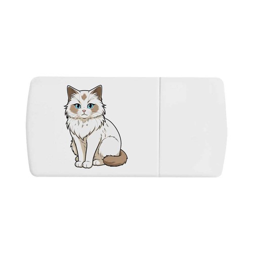 Cartoon ragdoll cat pill - cat',