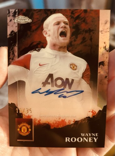 Wayne rooney auto - rooney, topps