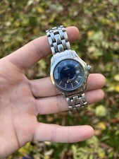 Omega Seamaster 120m Mens Watch Quartz 36mm Blue Wave Dial – Watch Only