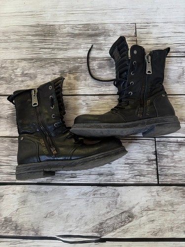 Replay black vintage leather - black,