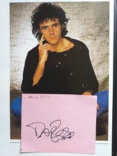 DAVID ESSEX signed page  from