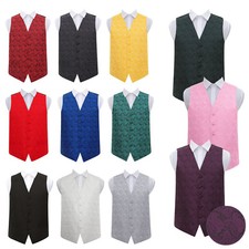 Mens Boys Waistcoat Woven