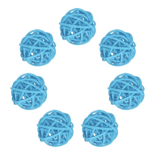 7pcs sky blue wicker - wicker, rattan