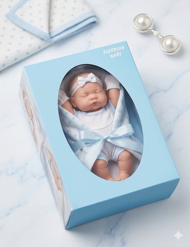 Doll beautiful sleeping baby - doll-,