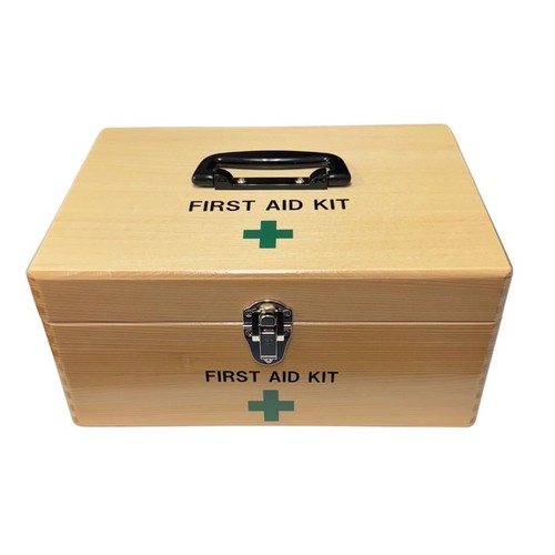 Japanese wooden first aid box - wooden,