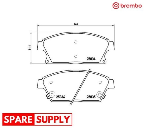 Brake pad set disc - disc,