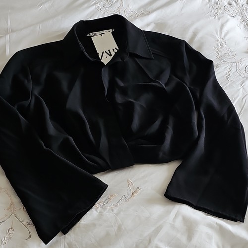 Zara women black satin - women’s,