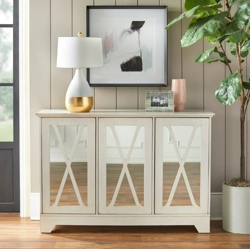 White cabinet accent - accent, storage