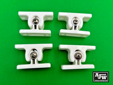 4 X White Nylon Door Retainer