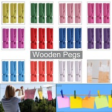 50 Mini Wooden Pegs 35mm Craft