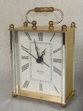 VINTAGE BRASS BULOVA DESKTOP