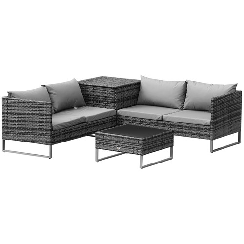 Piece rattan garden sofa set - piece,