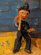 Pelham Puppet Vintage Policeman SM - With Box RARE Marionette 1960s