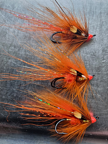 The orange reaper salmon fly - the,