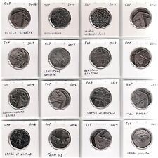 21 x QEII GB Fifty Pence