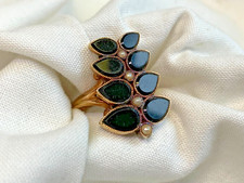 Vtg 10K Yellow Gold Mourning