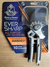 Kent& Stowe EVERSHARP All Purpose Bypass Lite Secateurs Max cut 24mm Made in UK