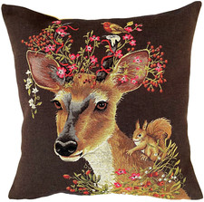 STAG DEER WITH SQUIRREL & BIRD