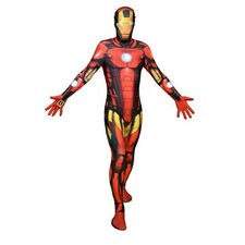 SALE Adult Iron Man Morphsuit Official MARVEL Digital Superhero Costume Size L