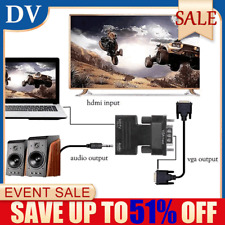 HDMI to VGA Converter Adapter Cable HDMI INPUT to VGA OUT-PUT for TV/PC Monitor