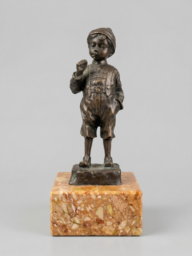 Antique bronze signed - bronze,
