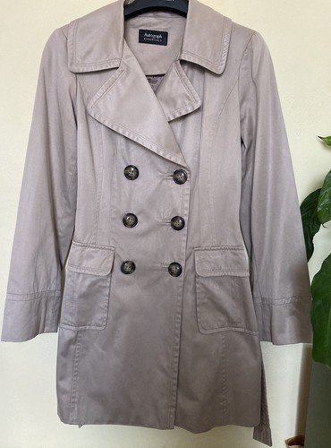 Autogragh beige short trench - beige,