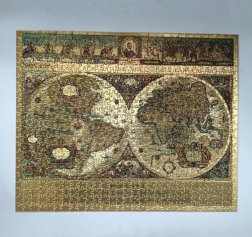 Vintage embossed foil - vintage, jigsaw