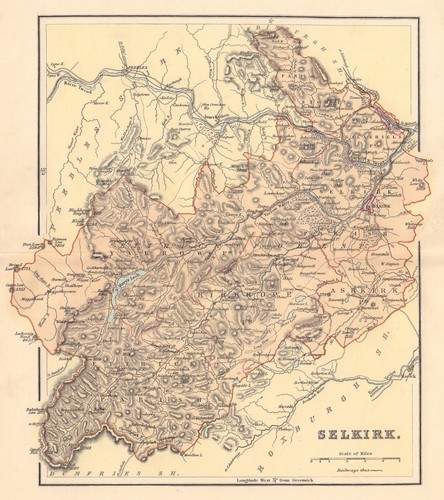 Selkirkshire antique county - selkirkshire,