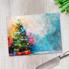Christmas Tree Painting Glass