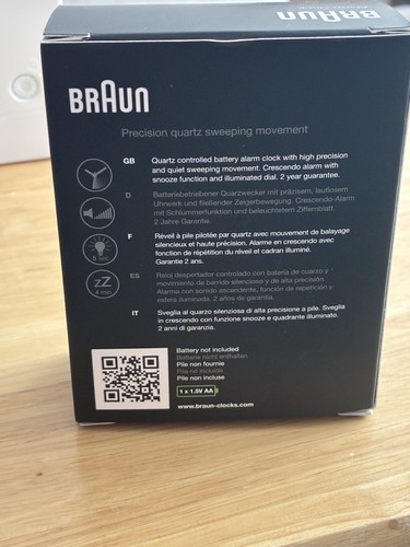 Braun bc03wb alarm clock - braun,