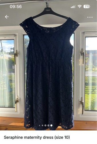 Navy lace seraphine maternity - lace,