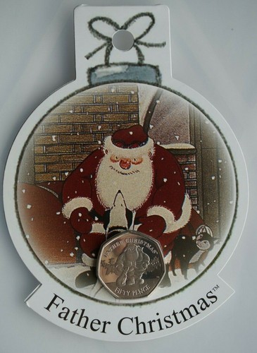 Father christmas 50p - christmas,