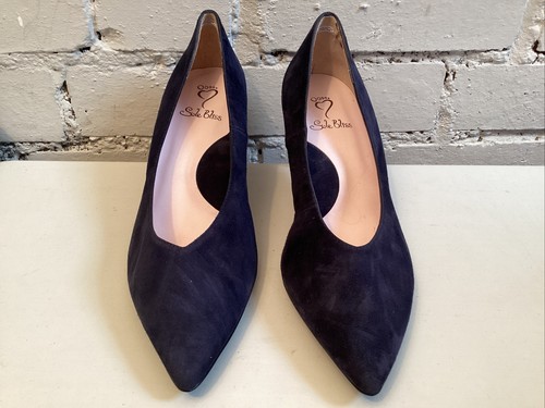 Lisa kay carmen navy suede - -,