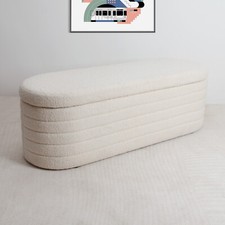 Large Teddy Boucle Ottoman