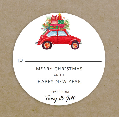 Personalised christmas labels - christmas,