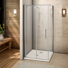 Frameless Hinged Bifold Shower