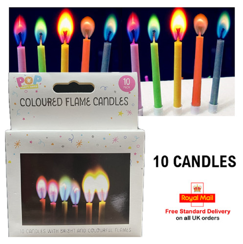 Box colour flame birthday - box,