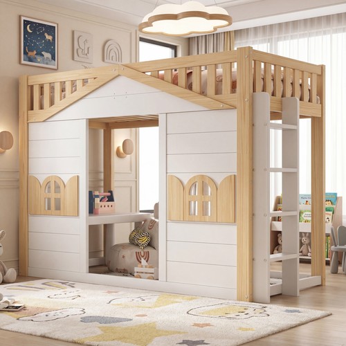 3ft single wooden house bunk - 3ft,
