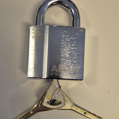 Abloy 340 silver steel - silver, keyed
