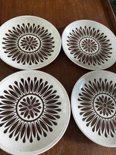VINTAGE 1970'S IRONSTONE Tea Plates / Side Plates x 4