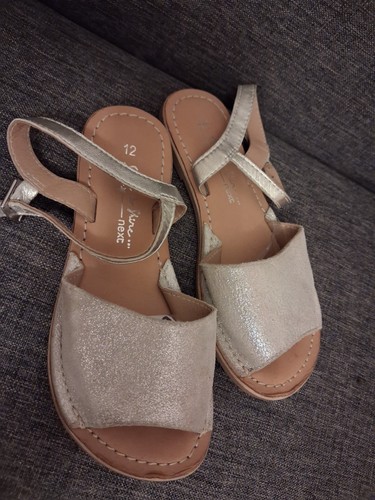 Girls leather summer sandals - leather,