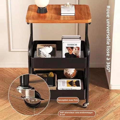 Tier rolling cart with - 3,