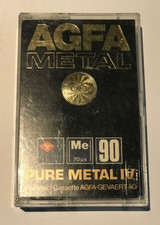 Blank AGFA Pure Metal Cassette Tape C90 Type IV ME Position