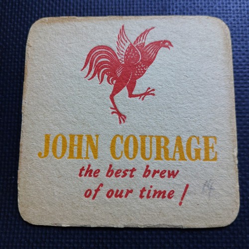 Courage beer mat cat 14 - beer, uk